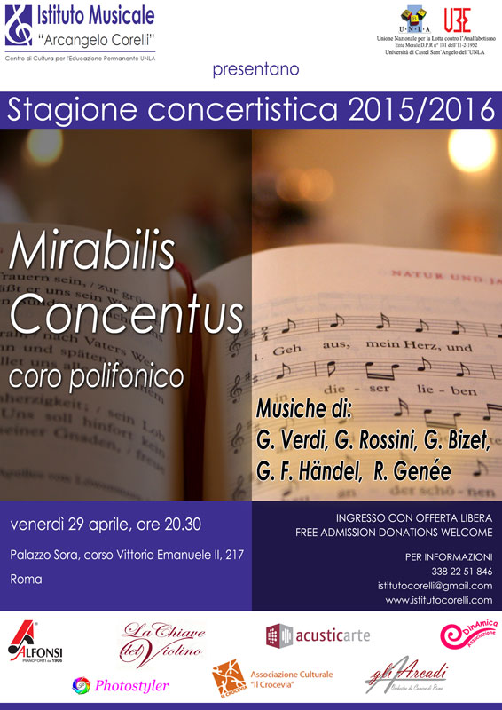 2016 locandina concerto Mirabilis Concentus 29 aprile