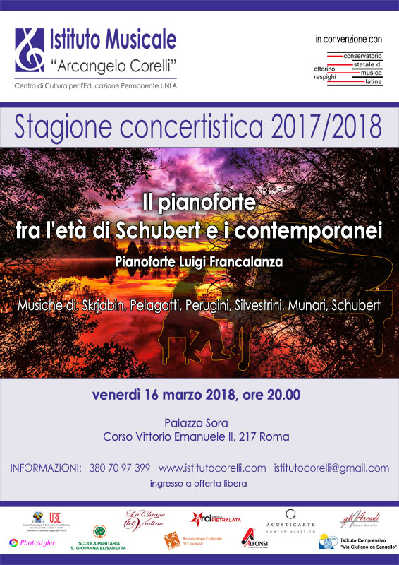 2018 locandina concerto pianoforte Fracalanza 16 marzo