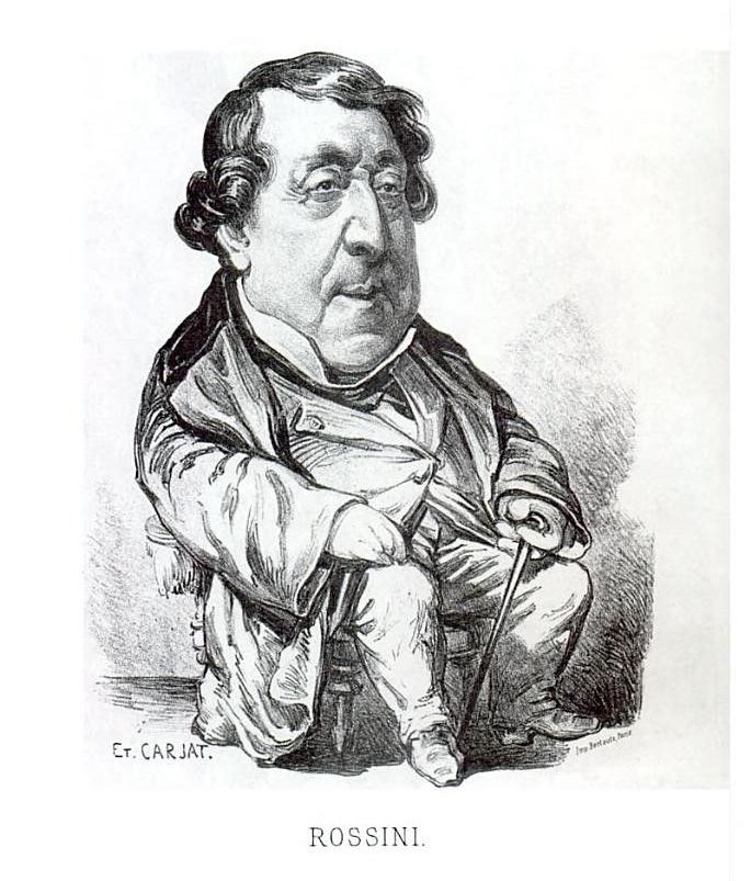 L’Italiana in Algeri illustrazione di Gioacchino Rossini illustrazione di Étienne Carjat