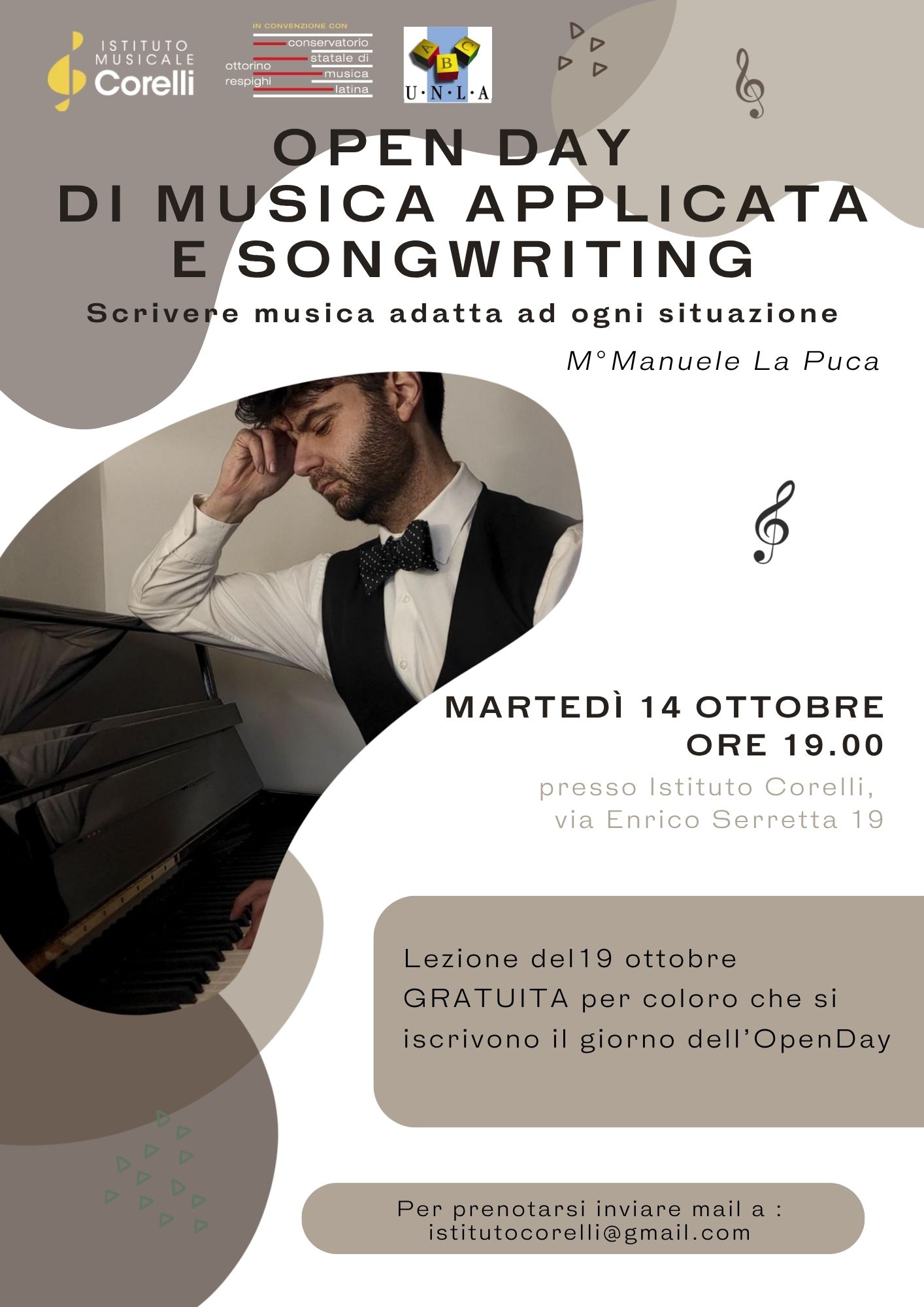 Lezione aperta di musica applicata e songwriting