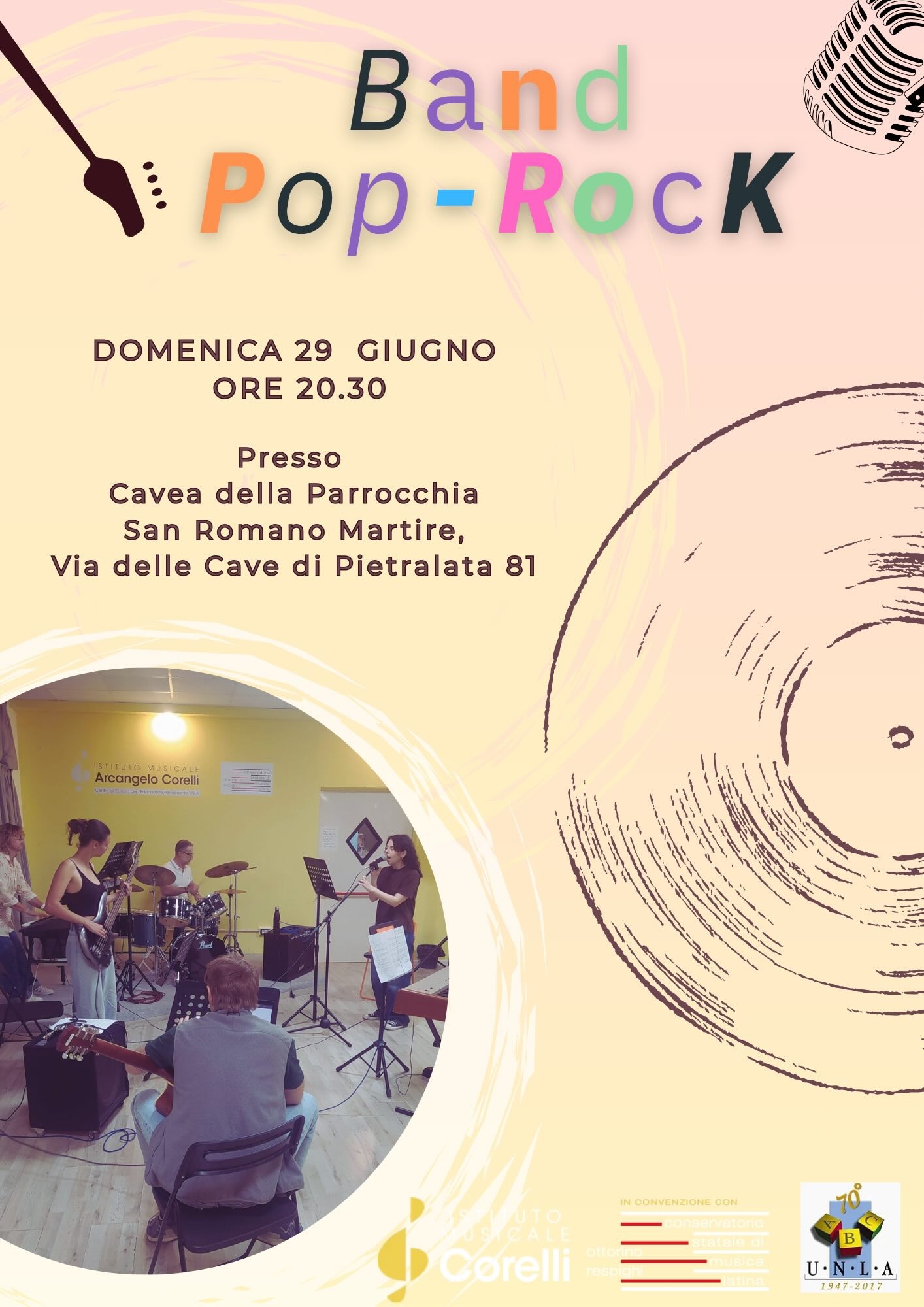 Band Pop Rock in concerto 29 giugno 2025 Cavea San Romano Martire