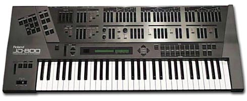 Il Roland JD-800, sintetizzatore di nuova generazione utilizzato da Jean Michel Jarre in Chronologie